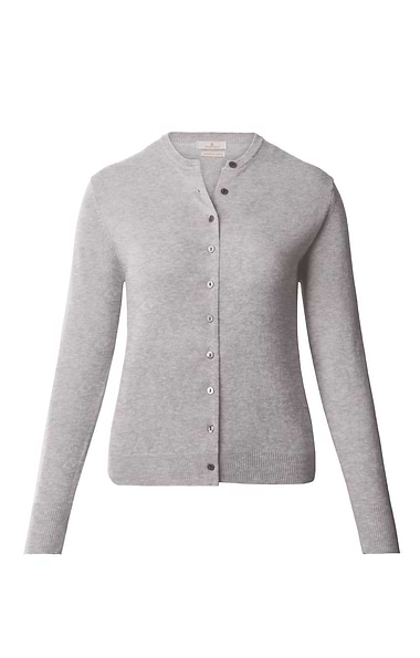 Ladies Merino Crew Cardigan
