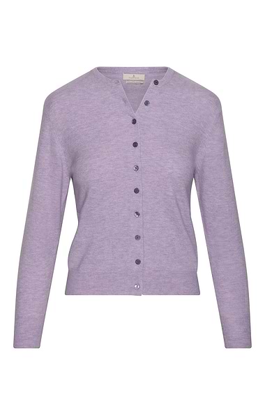 Ladies Merino Crew Cardigan