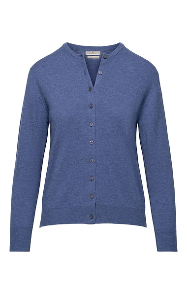 Ladies Merino Crew Cardigan