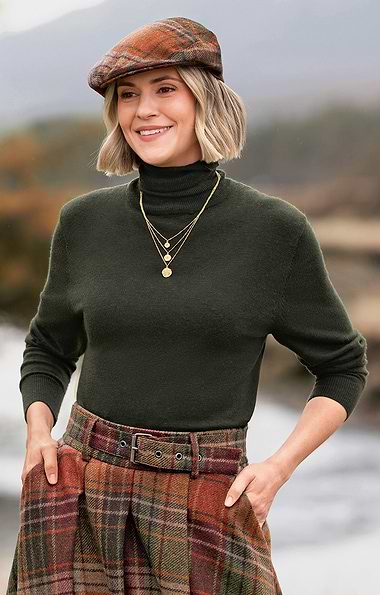 Ladies Merino Roll Neck