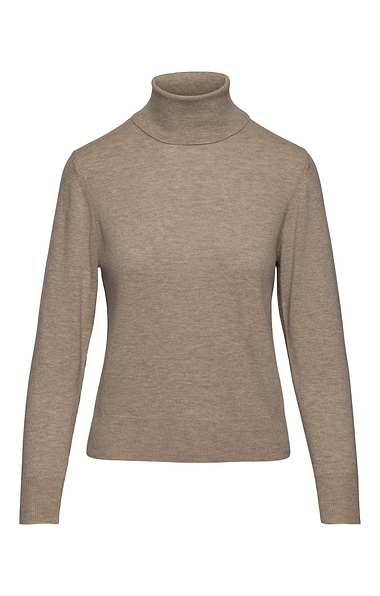 Ladies Merino Roll Neck