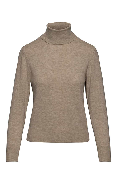Ladies Merino Roll Neck