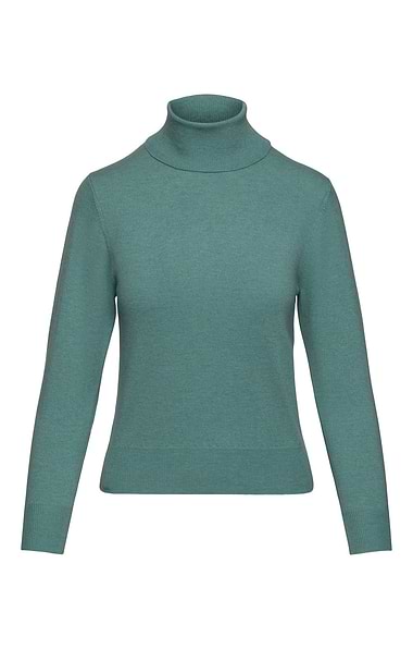 Ladies Merino Roll Neck