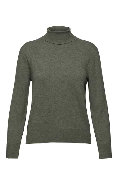 Ladies Merino Roll Neck