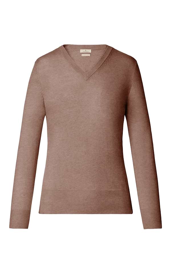 Ladies Merino V-Neck Jumper