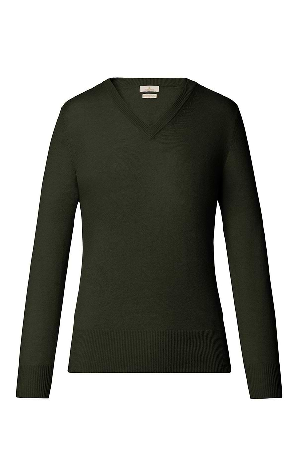 Ladies Merino V-Neck Jumper