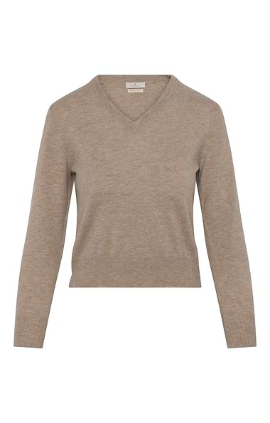 Ladies Merino V-Neck Jumper