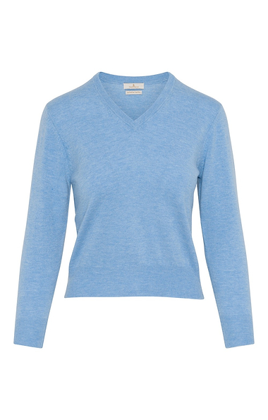 Ladies Merino V-Neck Jumper