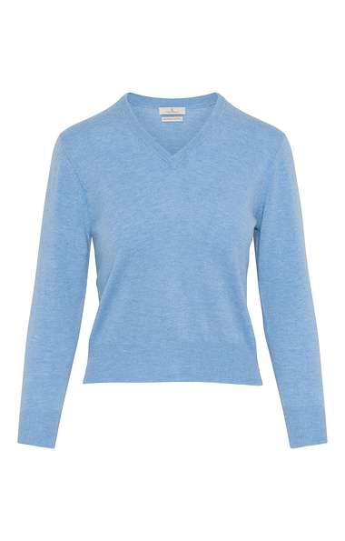 Ladies Merino V-Neck Jumper
