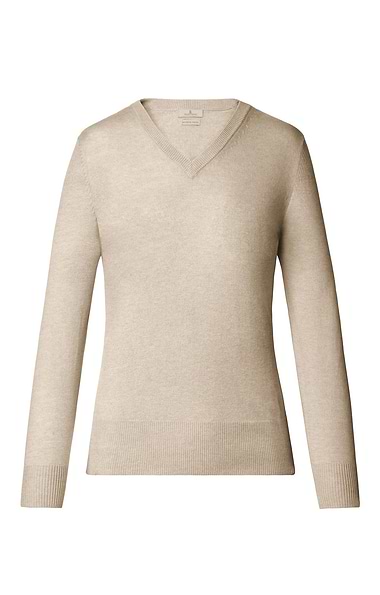 Ladies Merino V-Neck Jumper