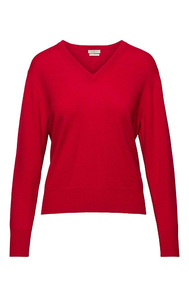 Ladies Merino V-Neck Jumper