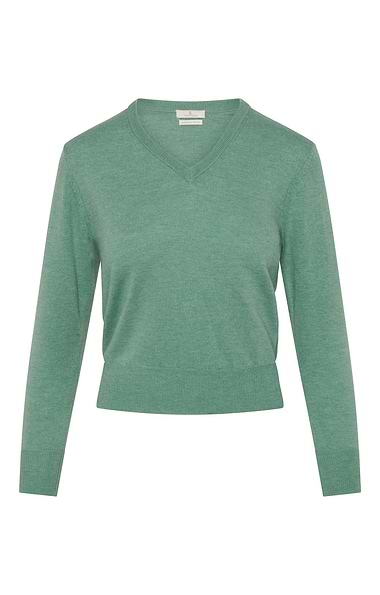 Ladies Merino V-Neck Jumper