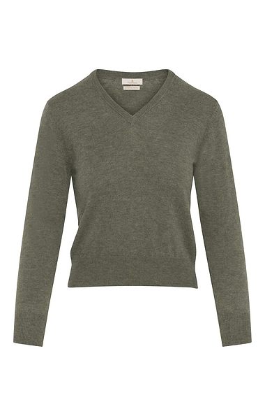 Ladies Merino V-Neck Jumper