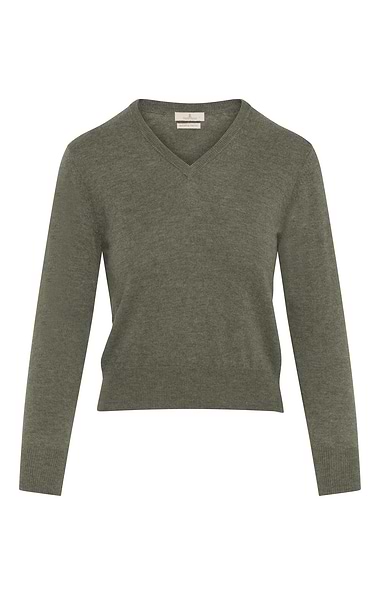 Ladies Merino V-Neck Jumper