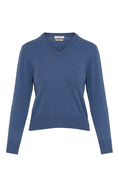Ladies Merino V-Neck Jumper