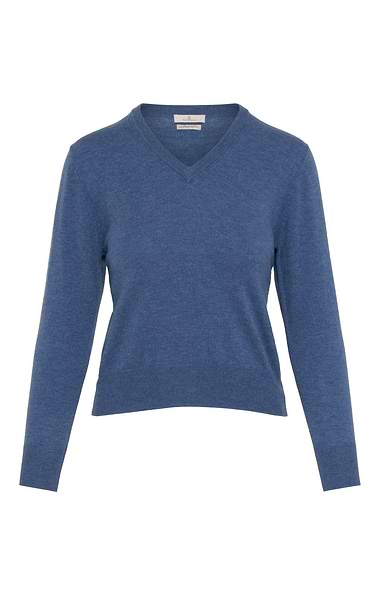Ladies Merino V-Neck Jumper