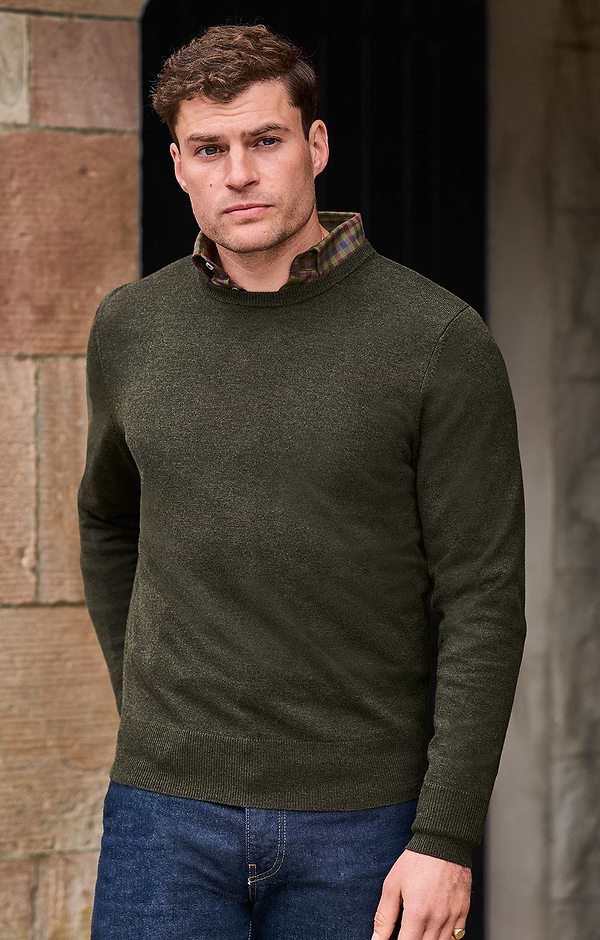 Men's Merino Crew Neck Sweater