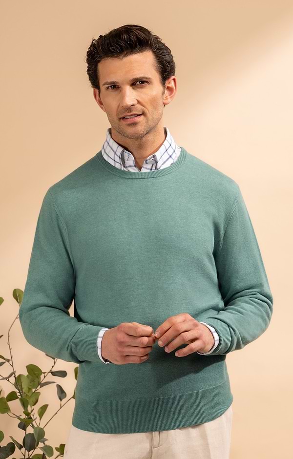 Men's Merino Crew Neck Sweater