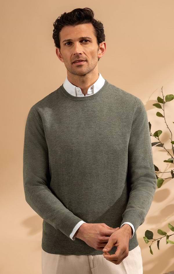 Men's Merino Crew Neck Sweater