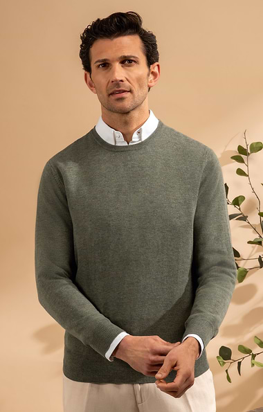 Men's Merino Crew Neck Sweater