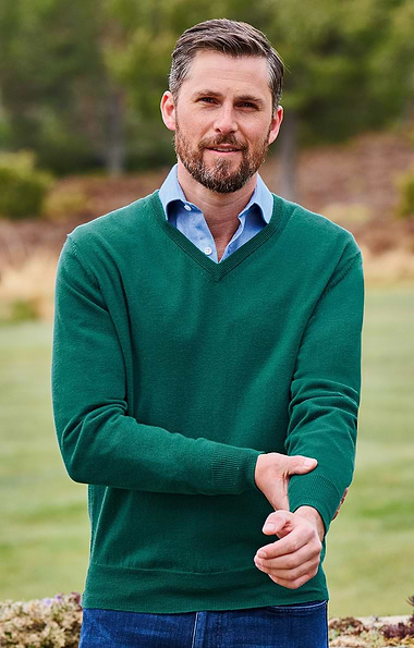 Men's Merino V-Neck Jumper