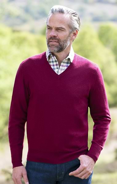 Men's Merino V-Neck Jumper