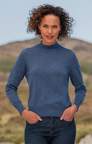 Ladies Merino Turtle Neck Jumper