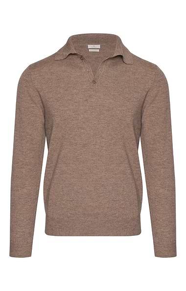 Men's High-Weight Merino Shirt-Neck Jumper
