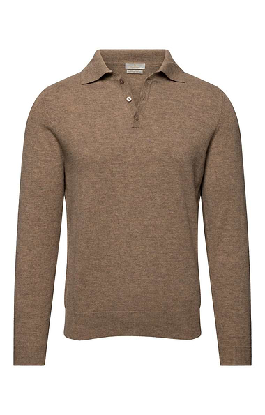 Men's High-Weight Merino Shirt-Neck Jumper