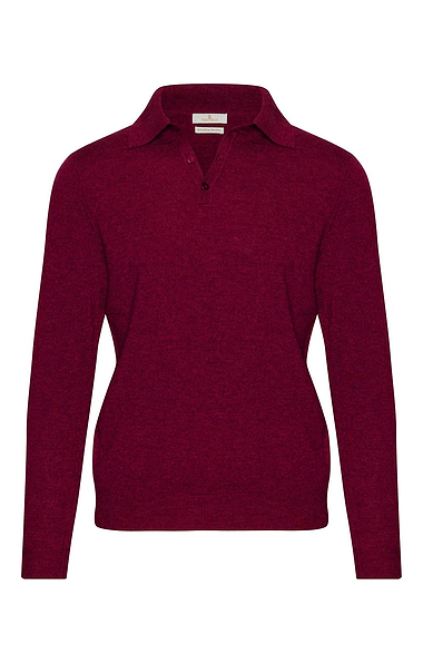Men's High-Weight Merino Shirt-Neck Jumper