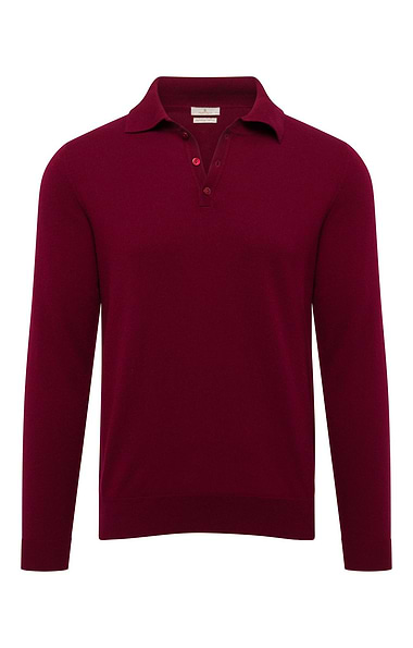 Men's High-Weight Merino Shirt-Neck Jumper