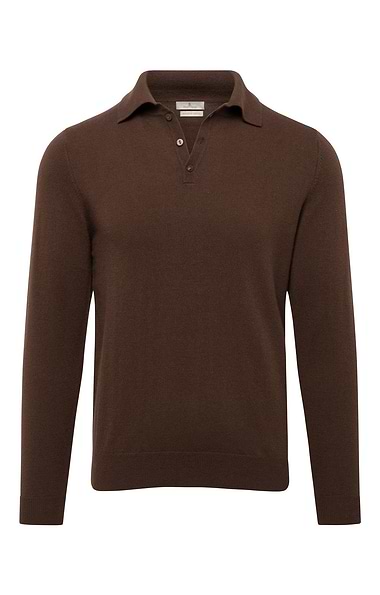 Men's High-Weight Merino Shirt-Neck Jumper