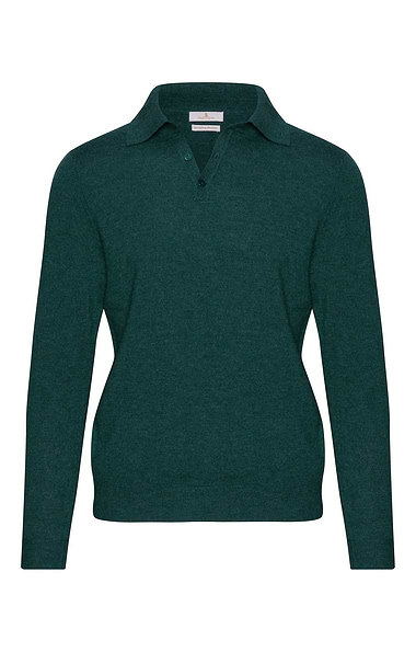 Men's High-Weight Merino Shirt-Neck Jumper