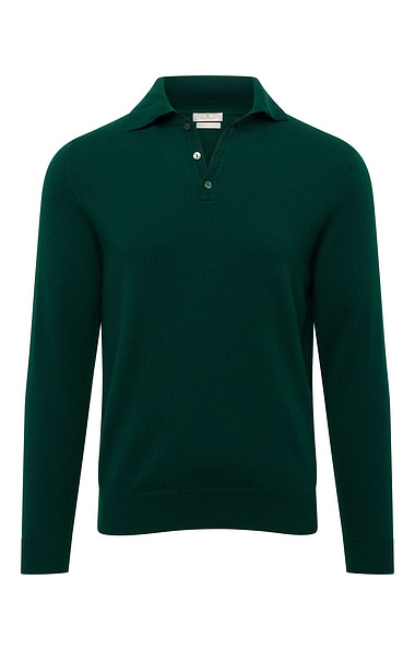 Men's High-Weight Merino Shirt-Neck Jumper