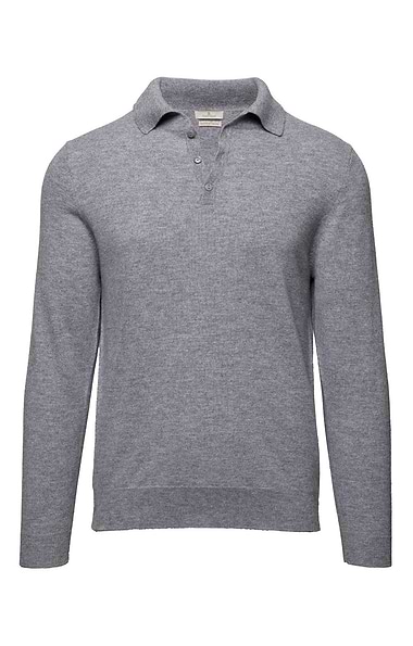 Men's High-Weight Merino Shirt-Neck Jumper