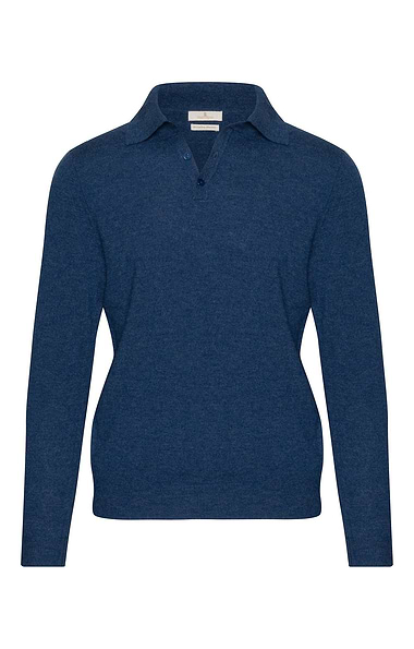 Men's High-Weight Merino Shirt-Neck Jumper