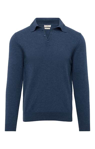 Men's High-Weight Merino Shirt-Neck Jumper