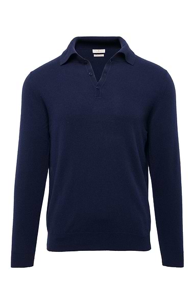 Men's High-Weight Merino Shirt-Neck Jumper