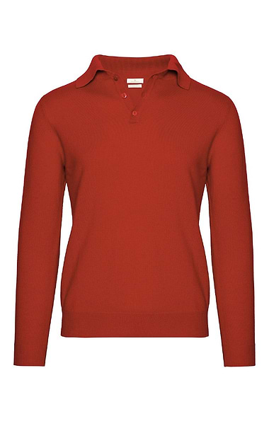 Men's High-Weight Merino Shirt-Neck Jumper