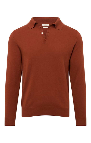 Men's High-Weight Merino Shirt-Neck Jumper