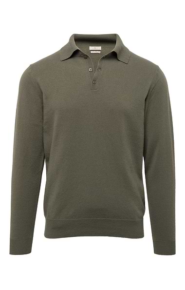 Men's High-Weight Merino Shirt-Neck Jumper