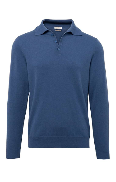 Men's High-Weight Merino Shirt-Neck Jumper