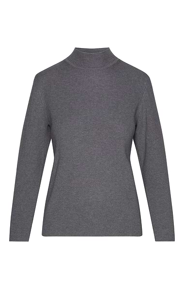 Ladies Ribbed Funnel Neck