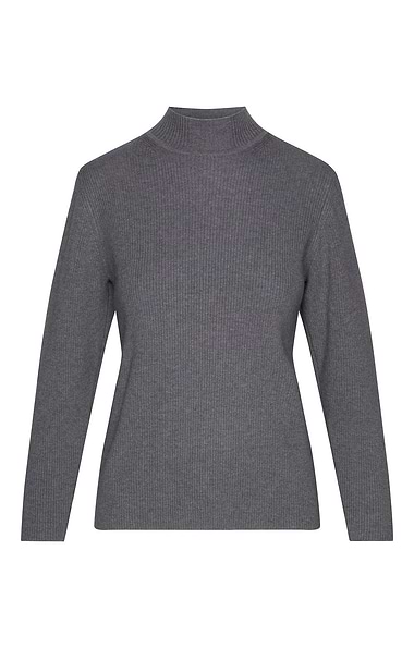 Ladies Ribbed Funnel Neck