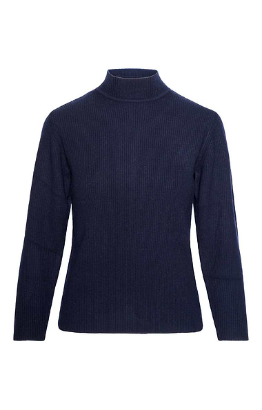 Ladies Ribbed Funnel Neck