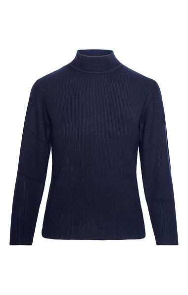 Ladies Ribbed Funnel Neck