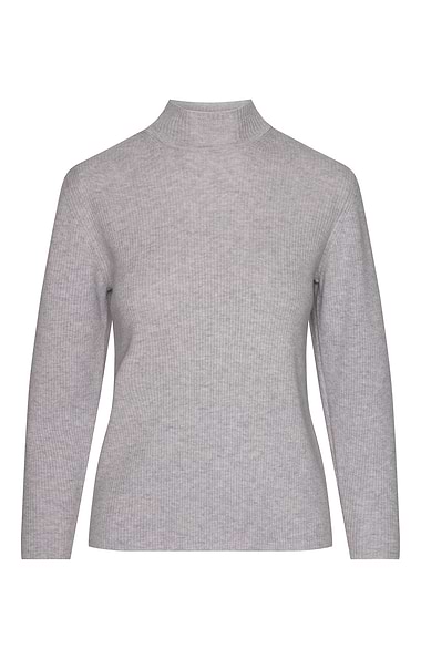 Ladies Ribbed Funnel Neck