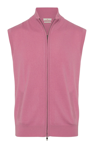 Men's House of Bruar Merino Zip Waistcoat