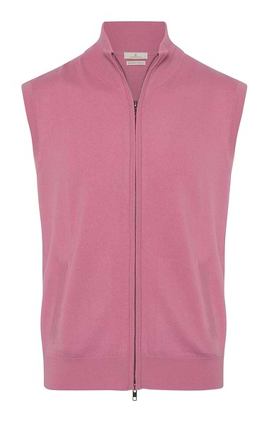 Men's House of Bruar Merino Zip Waistcoat