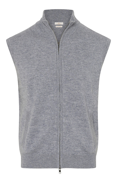 Men's House of Bruar Merino Zip Waistcoat